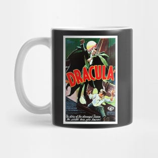 Digitally Restored Original Dracula Movie Poster with Bela Lugosi Mug